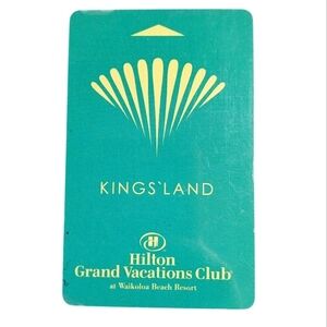 Hilton Grand Vacations Club Hawaii Key Card Hotel Room Key Kings Island